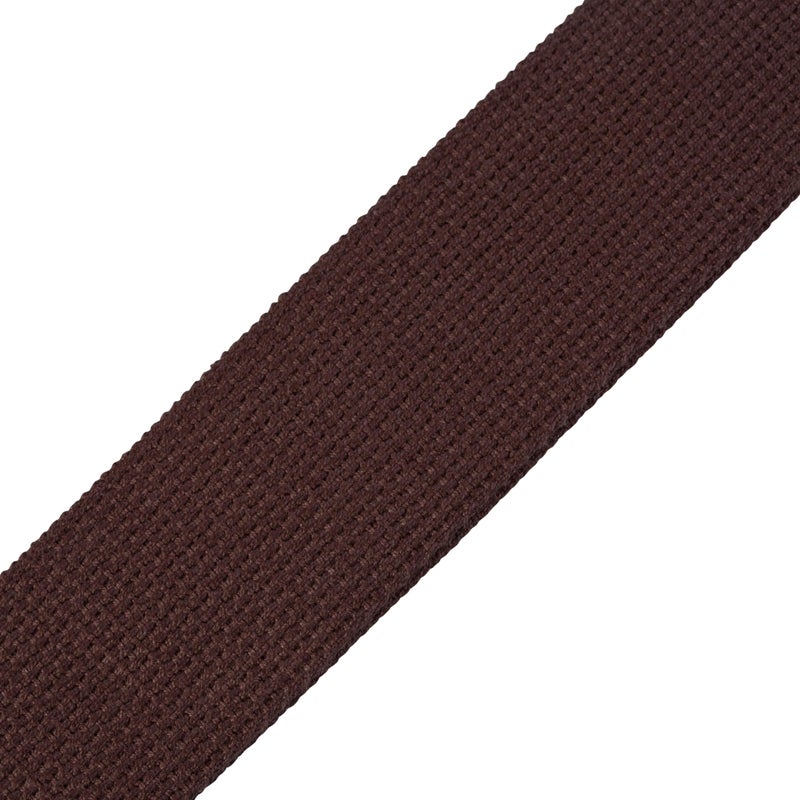 Levy's Leathers MC8-BRN 2" cotton guitar strap with suede ends and tri-glide adjustment. Adjustable to 58"; Brown - Image 4
